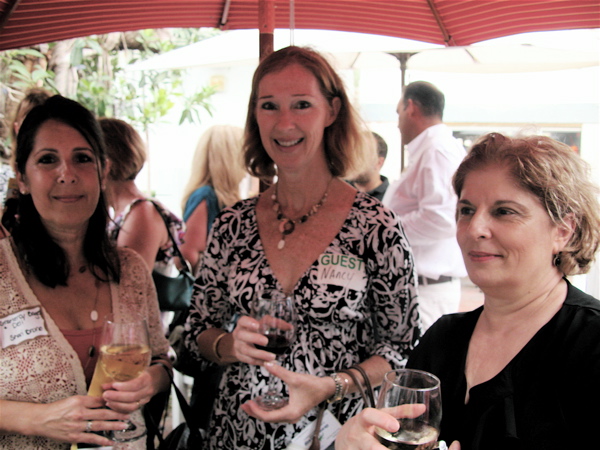 Shari Bruno of Gramercy Bagels and Deli, left, with Nancy Cabezas of Ocean Living USA and Victoria Anderson of Spa Eleven. 