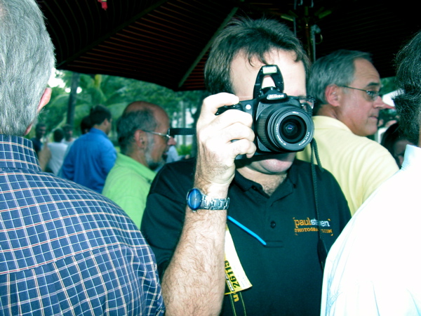 The chamber's omnipresent photographer caught in action: Paul Finkelstein of Paul Steven Photography. 
