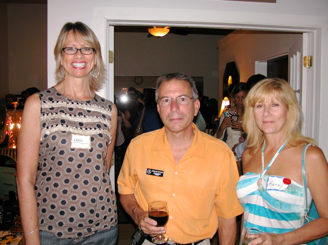 Leslie DiMarco of Avenue Pilates, left, with Michale Luciano of Delray Beach Mercedes Benz and Kathryn Luciano. 