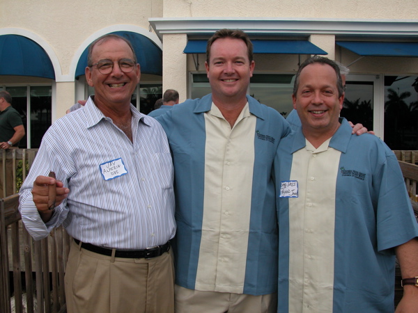 Former Delray Mayor, current chamber Chairman and dentist Jay Alperin, left, with Tom Wilby of the Sciocco Group and Gregg Weiss of Raymond James. 