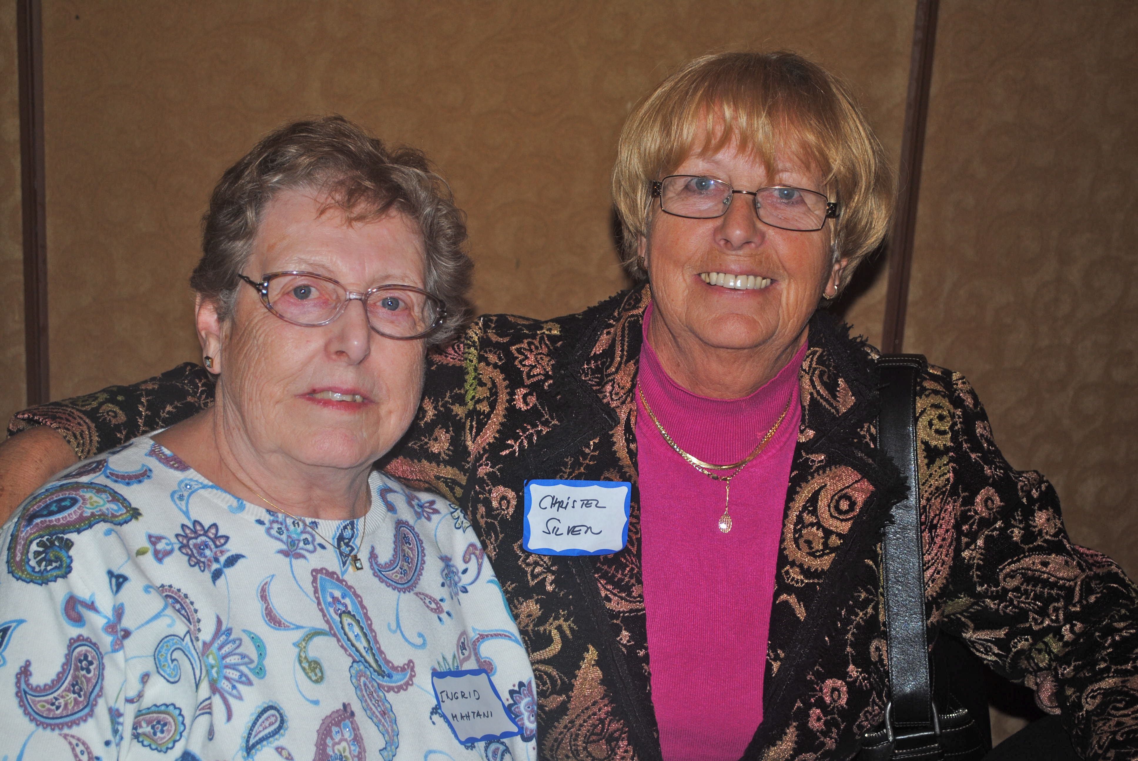 Realtors Christel Silver of Christel Silver PA, right, with her sister, Ingrid. 