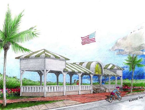 delray's beach pavilion would get a '30s style look under proposed master plan