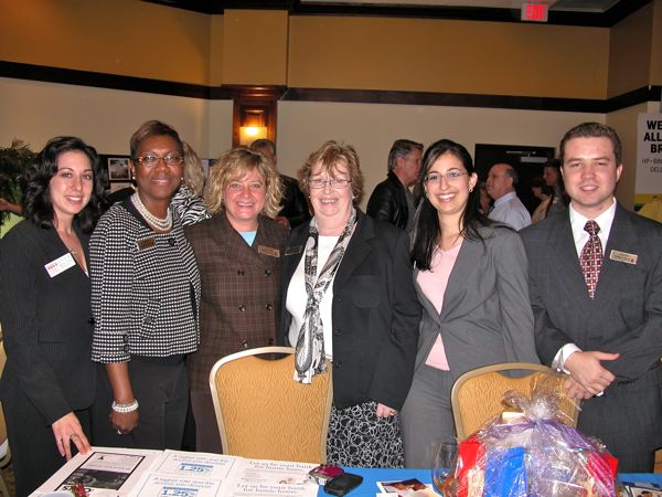 The AmTrust Bank delegation, from left: Jaclyn Befumo; Audrey Davis; Laura Stemple; Christine Woods; Helen Kuenzner; and Oleg Menyur.
