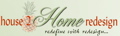 logo for house to home redesign