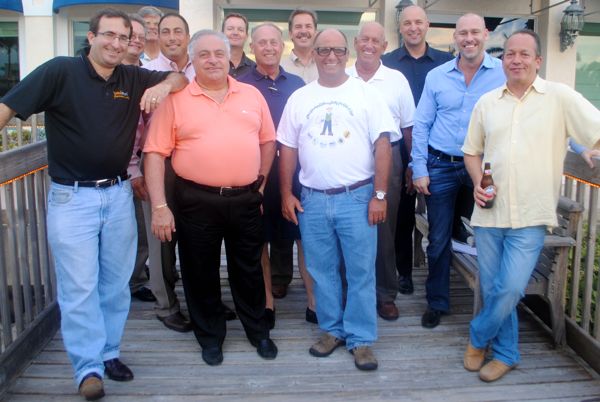The Chamber Men's Group at Old Calypso Wedneday evening. 