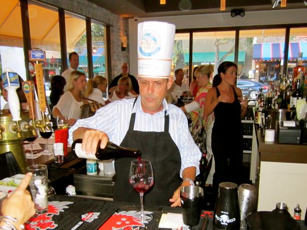 Bob Dockerty helps out as celebrity bartender 