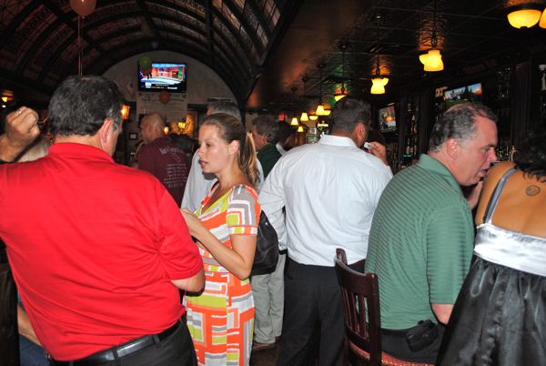 The scene inside Paddy McGee's Thursday evening. 