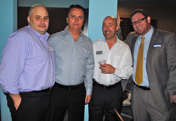 Darren V. Forzese of Bernstein, Miller & Forzese and Ameriprise Financial, with Wayne Rohrbaugh and W. Shane Turner, both of Supreme Lending in Delray Beach, and Brian Rosen of Marcus & Millichap Real Estate Investment Services. 