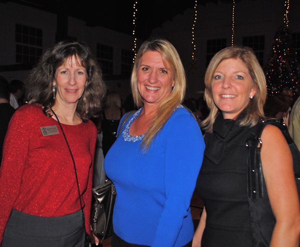 Melissa Carter and Debra Acquilano, both of Old School Square, with Sarah Flynn of Willcaro Communications. 