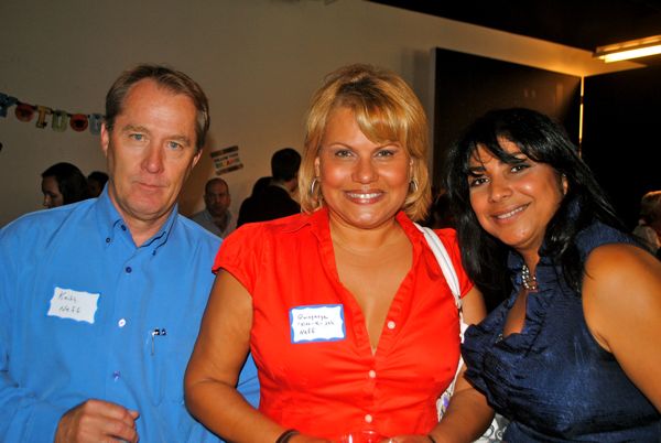 Keith Neff with wife Quisqueya Richiez Neff, both with Nestler Poletto Sotheby's International Realty, and Diana J. Melendez of the Northwestern Mutual Financial Network. 