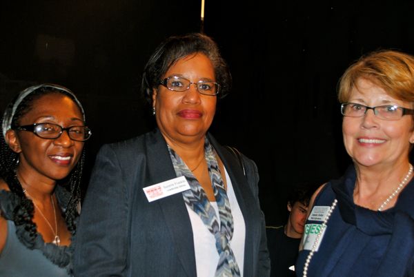 Shirley McKennon of the City of Delray Beach, left, with Suzette Franklin of NCCI and Christina Lodar of The Legacy. 