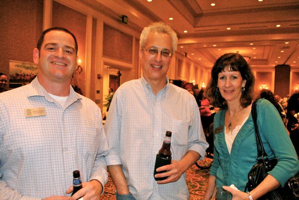 Chuck Frustaci of Old School Square, left, with Lee Gladstone of Gladstone Multimedia and Melissa Carter, also of Old School Square. 